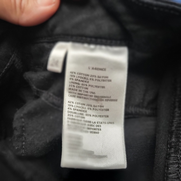 Black jeans L'AGENCE Marguerite High-Rise jeans revolve - Picture 6 of 6